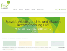 Tablet Screenshot of fbz-seminare.de